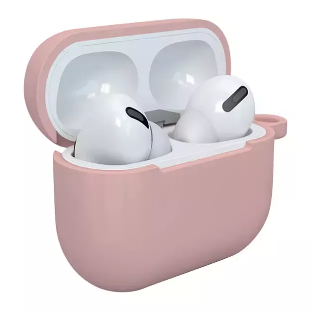 Case for AirPods 3 silicone soft case for headphones + keychain lobster clasp pendant pink (case D) 12