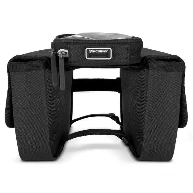 Wozinsky frame bike bag bicycle pannier waterproof phone case 1.5l black (WBB26BK) 4