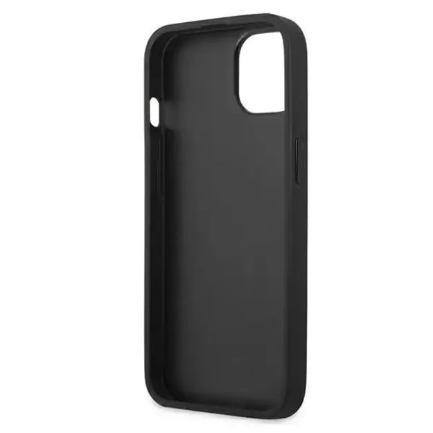 Karl Lagerfeld KLHCP13SPKMB iPhone 13 mini 5,4  niebieski/blue hardcase Leather Ikonik Karl`s Head Metal 13