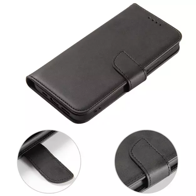 Wallet Case with Stand for iPhone 15 Plus Magnet Case - Black 7