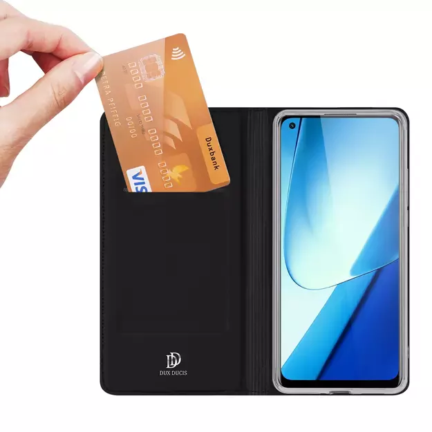 Dux Ducis Skin Pro Case Realme 11 Flip Card Wallet Stand Black 1