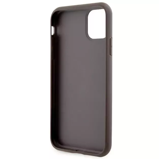 Guess GUHCN61P4SNW iPhone 11 / Xr brown/brown hardcase 4G Stripe 6