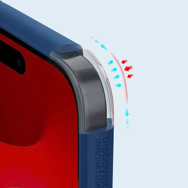 Nillkin Super Frosted Shield Pro reinforced case for iPhone 15 Plus - blue 21