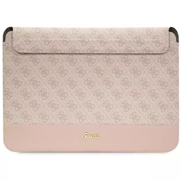 Guess 4G Stripe Metal Logo case for a 14&quot  laptop - pink