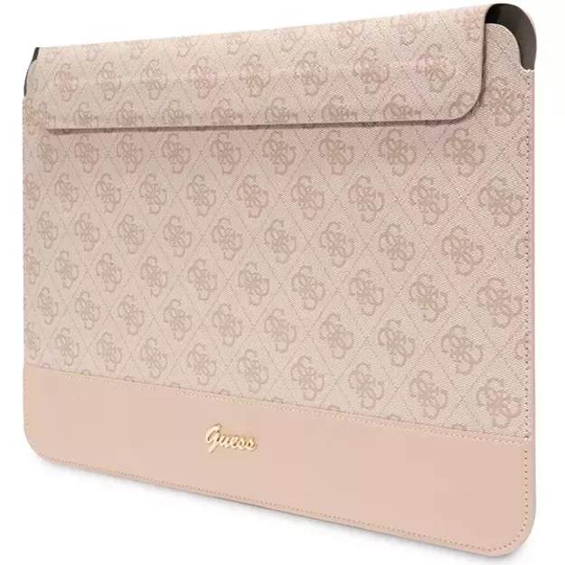 Guess 4G Stripe Metal Logo case for a 14&quot  laptop - pink 4