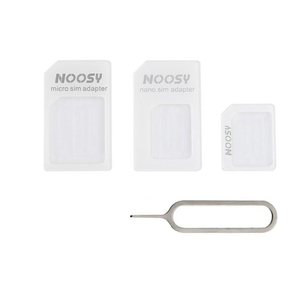 Noosa SIM Card Adapter Set + Key - White 1