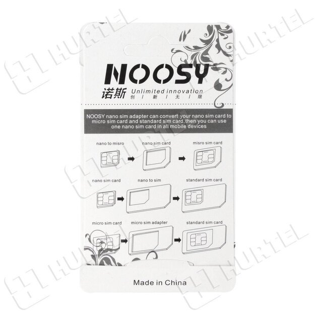 Noosa SIM Card Adapter Set + Key - White 2