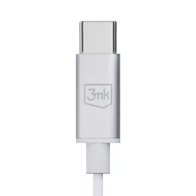 USB-C 3mk Wired Headphones - white 5