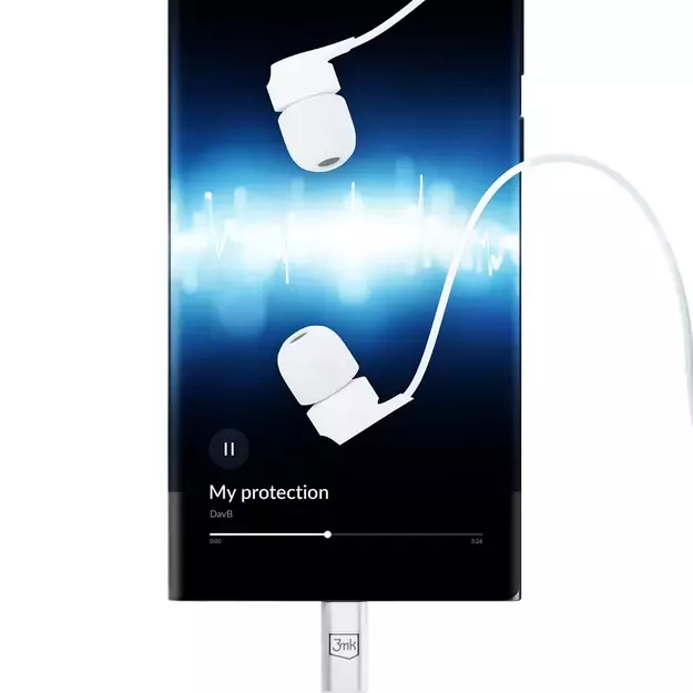 USB-C 3mk Wired Headphones - white 2