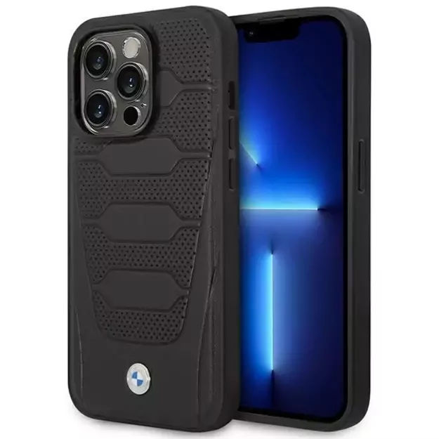 Case BMW BMHCP14X22RPSK iPhone 14 Pro Max 6.7  black/black Leather Seats Pattern