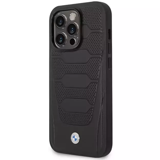 Case BMW BMHCP14X22RPSK iPhone 14 Pro Max 6.7  black/black Leather Seats Pattern 1