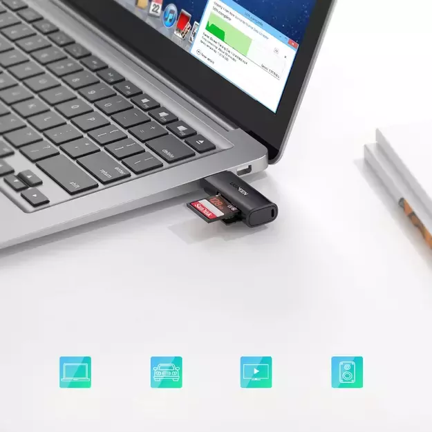 Ugreen CM264 USB 3.0 SD/TF card reader - black 5