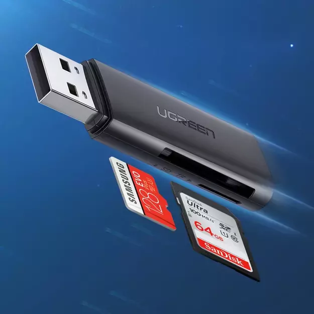 Ugreen CM264 USB 3.0 SD/TF card reader - black 4