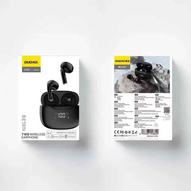 Dudao U15N TWS wireless headphones - black 2