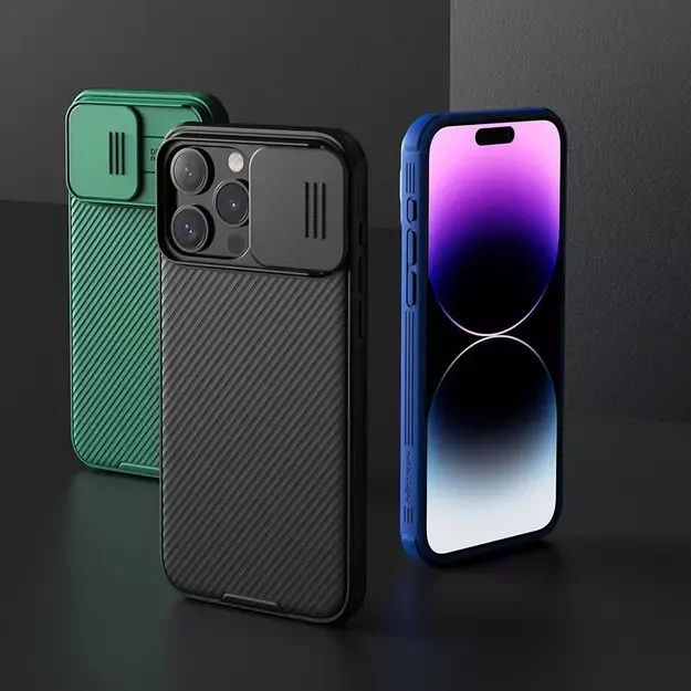 Nillkin CamShield Pro Magnetic Case for iPhone 15 Plus with Camera Protector - Blue 14