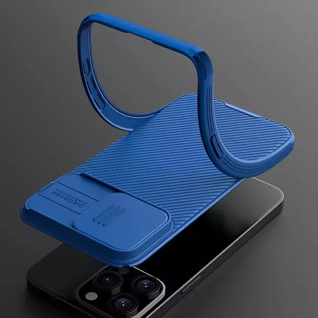Nillkin CamShield Pro Magnetic Case for iPhone 15 Plus with Camera Protector - Blue 22