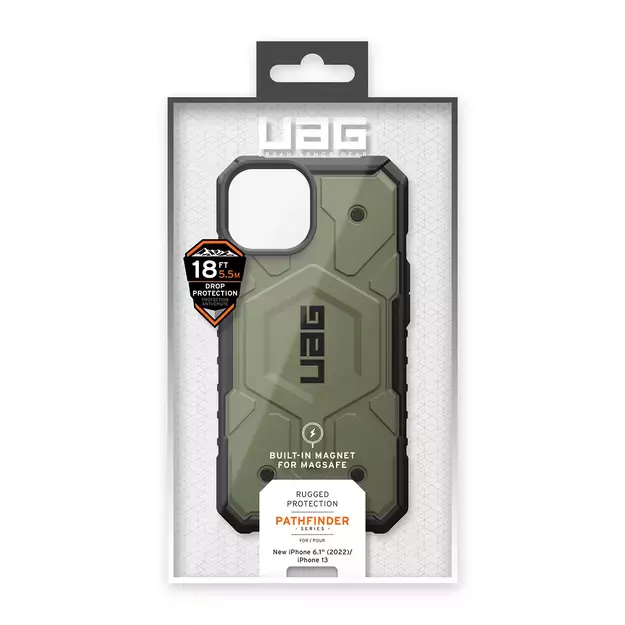 UAG Pathfinder MagSafe case for iPhone 14 Plus - green 19
