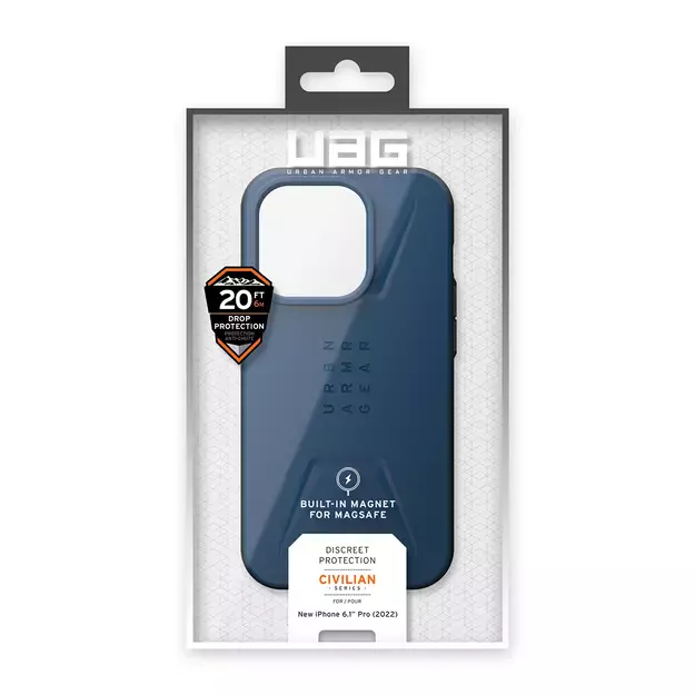 UAG Civilian MagSafe case for iPhone 14 Pro - dark blue 32