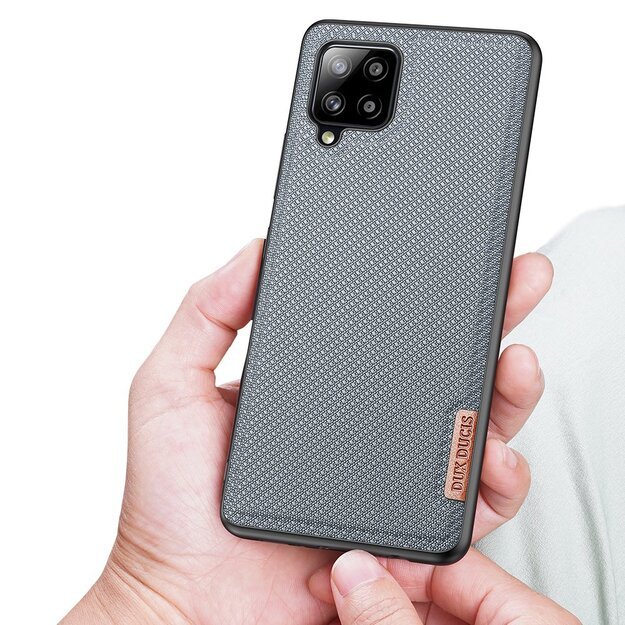 Dux Ducis Fino case covered with nylon material for Samsung Galaxy A42 5G gray 20