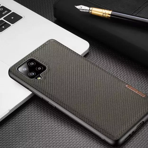Dux Ducis Fino case covered with nylon material for Samsung Galaxy A42 5G gray 13