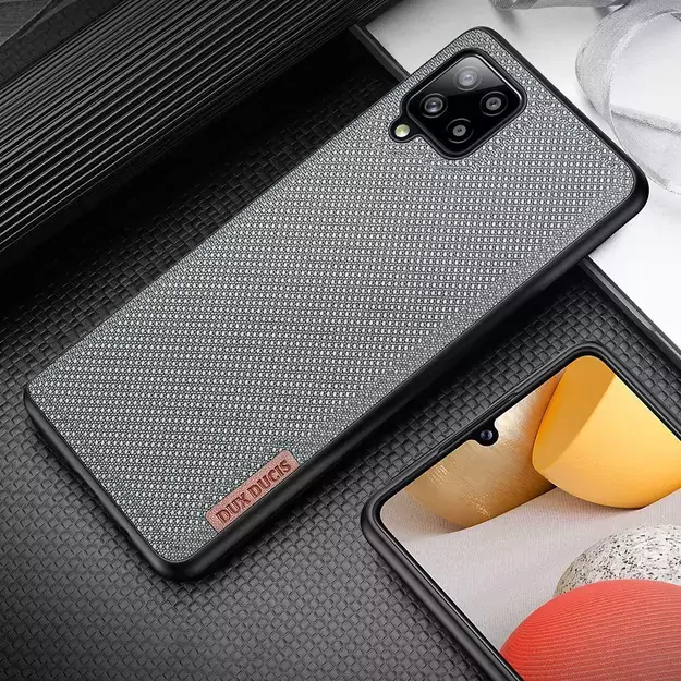 Dux Ducis Fino case covered with nylon material for Samsung Galaxy A42 5G gray 15