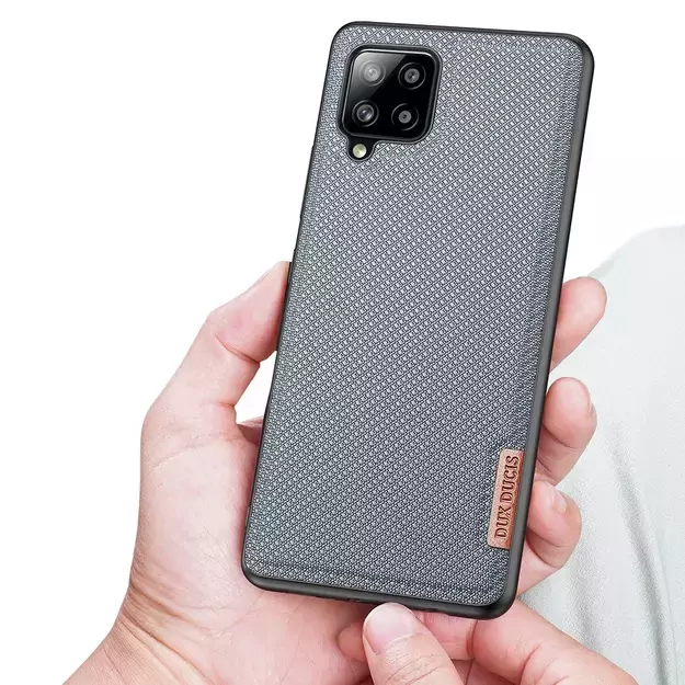 Dux Ducis Fino case covered with nylon material for Samsung Galaxy A42 5G gray 5