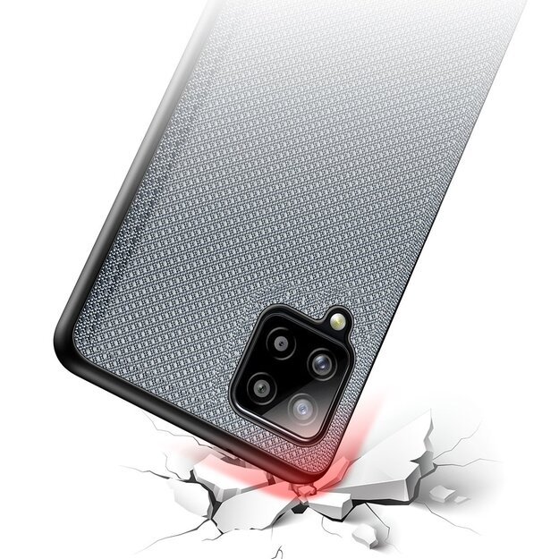 Dux Ducis Fino case covered with nylon material for Samsung Galaxy A42 5G gray 18