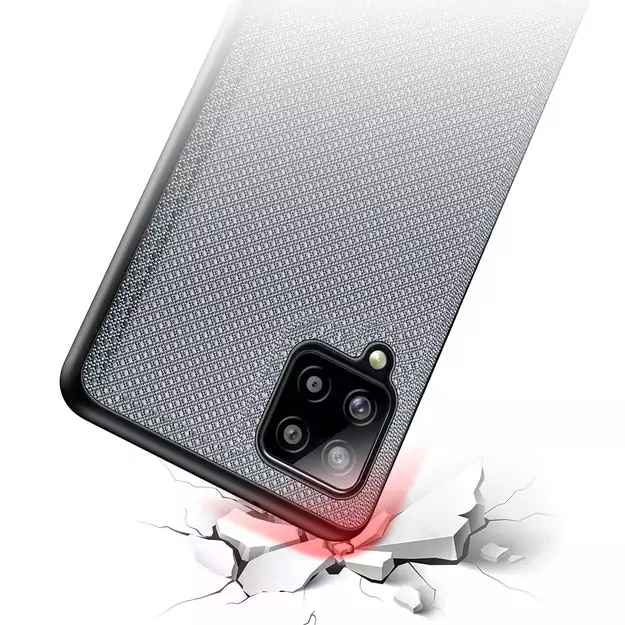 Dux Ducis Fino case covered with nylon material for Samsung Galaxy A42 5G gray 3