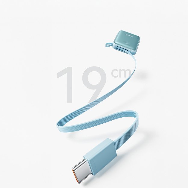 Joyroom JR-PBF27 22.5W 10000mAh Powerbank with Two Built-in Cables - Blue 7