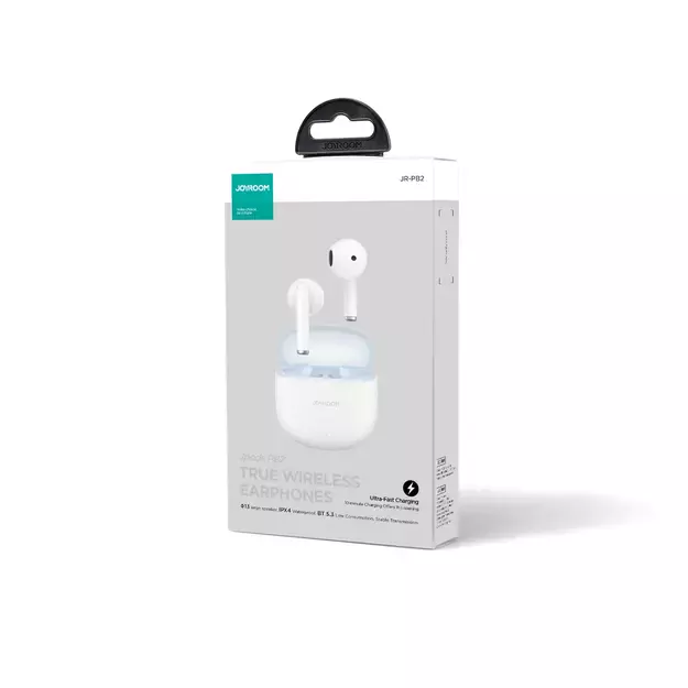 TWS Joyroom Jpods Series JR-PB2 IPX4 Wireless Earphones - White 1