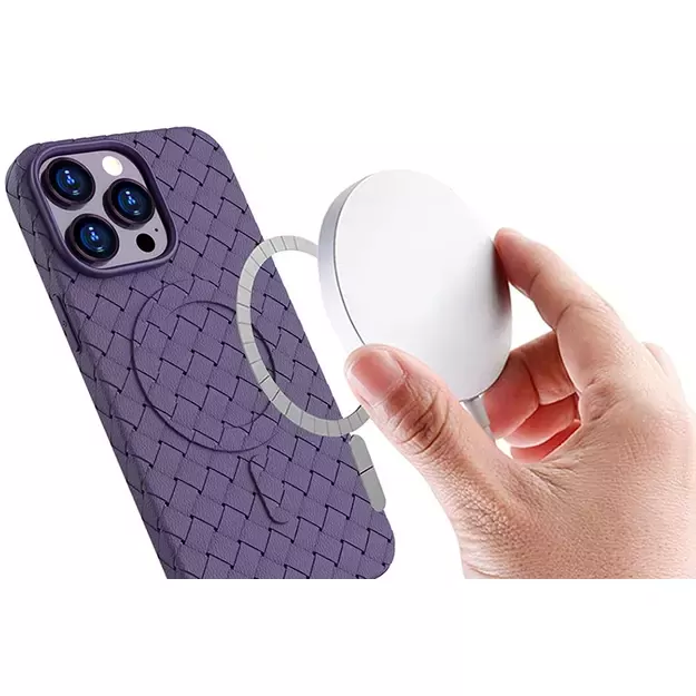 MagSafe Woven Case for iPhone 15 Pro - purple 6