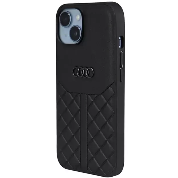 Audi Genuine Leather iPhone 14 6.1&quot  black/black hardcase AU-TPUPPCIP14-Q8/D1-BK 2