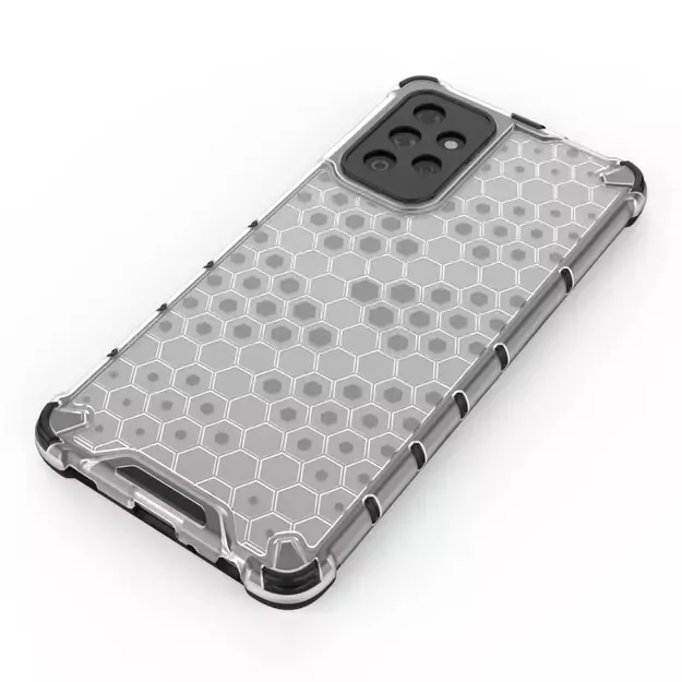 Honeycomb Case armor cover with TPU Bumper for Samsung Galaxy A72 4G transparent 16