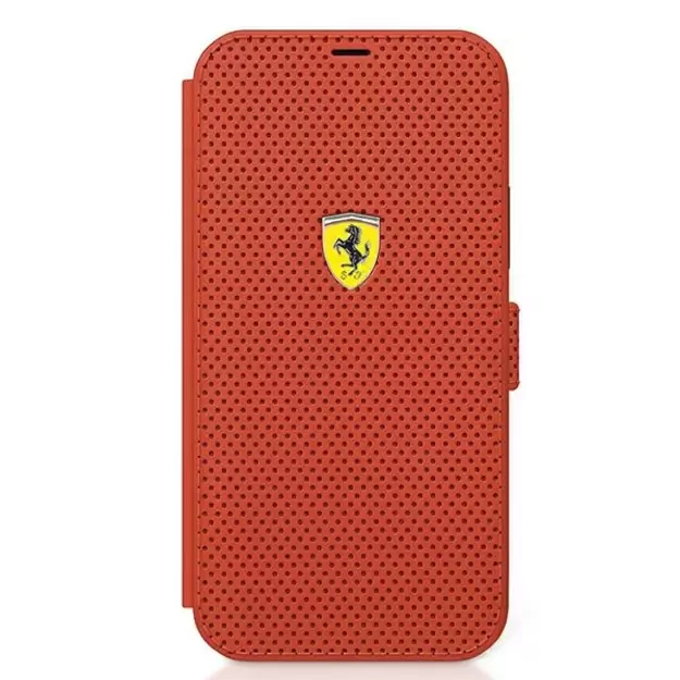 Ferrari FESPEFLBKP12SRE iPhone 12 mini 5.4&quot  red/red book On Track Perforated 3