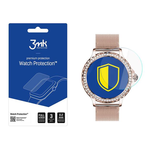 Smartwatch screen protector 3mk Watch Protection FlexibleGlass for Rubicon RNCF19