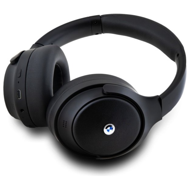 BMW Bluetooth ANC On-Ear Headphones BMBHKL601SSLVK Black/Black Metal Logos 1