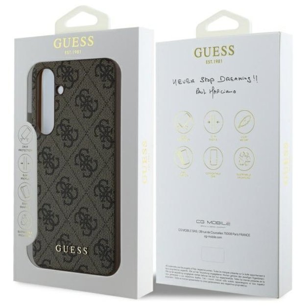 Guess GUHCS24FEGF4GBR S24 FE S721 brown/brown hardcase 4G Charms Collection 6