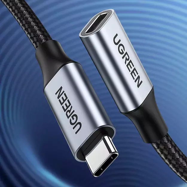 Ugreen US372 80810 USB-C - USB-C PD QC cable 100W 5A 10Gbps 0.5m - gray 7
