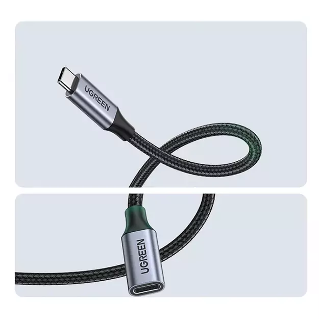 Ugreen US372 80810 USB-C - USB-C PD QC cable 100W 5A 10Gbps 0.5m - gray 6