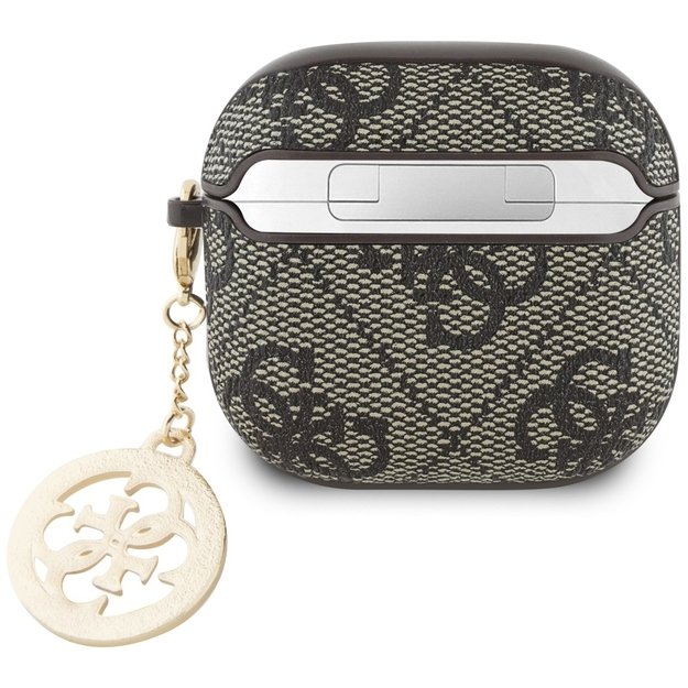 Guess 4G Strass Charm Case for AirPods 4 - Brown 1