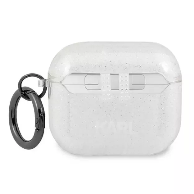 Karl Lagerfeld KLA3UKHGS AirPods 3 cover srebrny/silver Glitter Karl`s Head 3