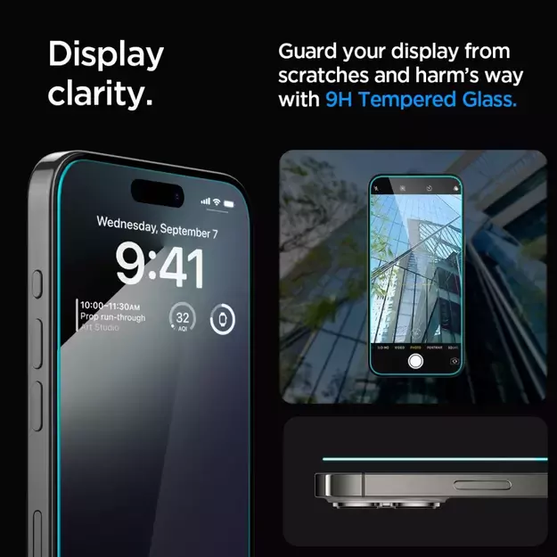 Spigen Glas.tR EZ Fit tempered glass for iPhone 15 Pro Max - 2 pcs. 7
