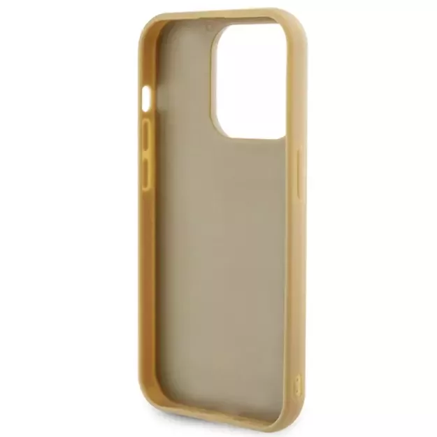 Guess Disco Metal Script case for iPhone 15 Pro - gold 6