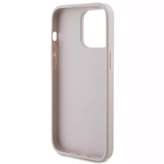 Guess 4G Metal Gold Logo case for iPhone 15 Pro Max - pink 13