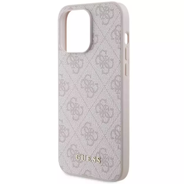 Guess 4G Metal Gold Logo case for iPhone 15 Pro Max - pink 12