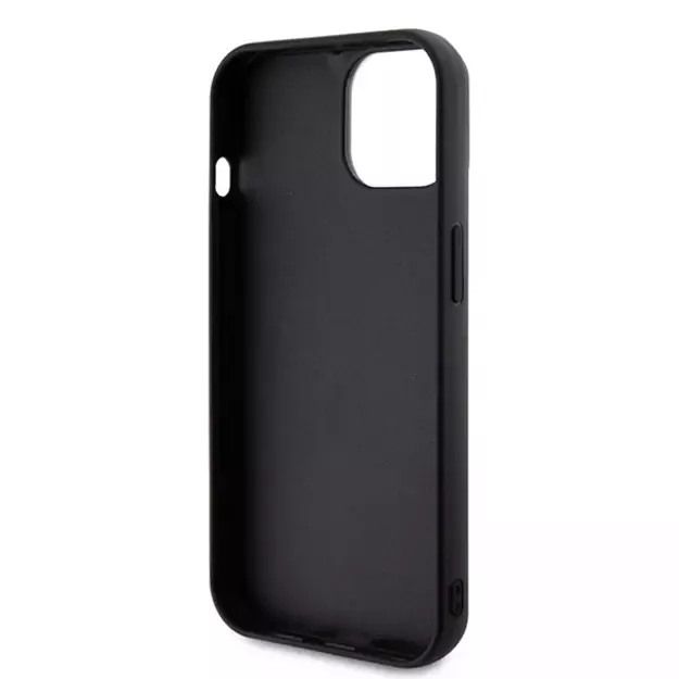 Karl Lagerfeld 3D Rubber Glitter Logo case for iPhone 15 - black 6