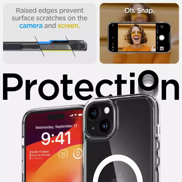 Spigen Ultra Hybrid Mag Case with MagSafe for iPhone 15 Plus - White 9
