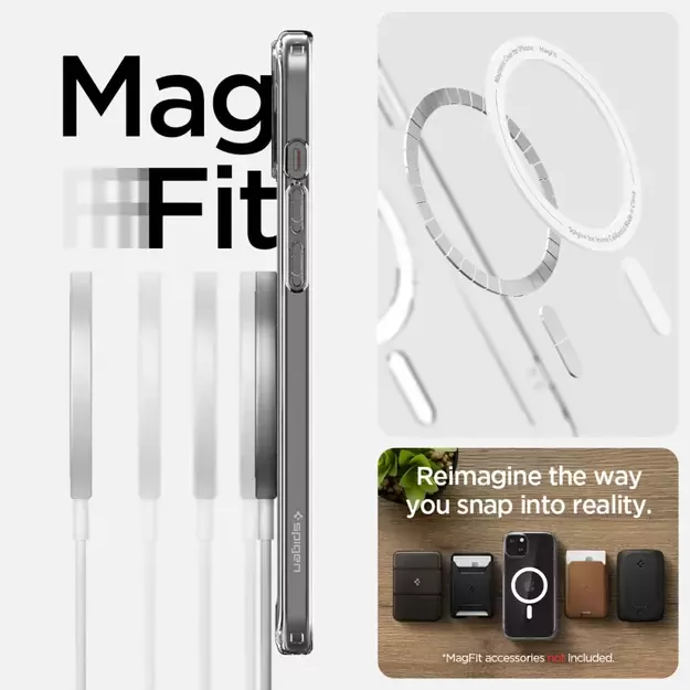 Spigen Ultra Hybrid Mag Case with MagSafe for iPhone 15 Plus - White 10