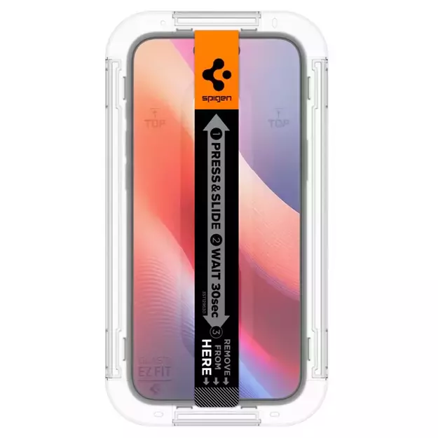 Spigen Glas.tR EzFit Privacy Tempered Glass for iPhone 15/16 with Adapter (2 pcs.) 7