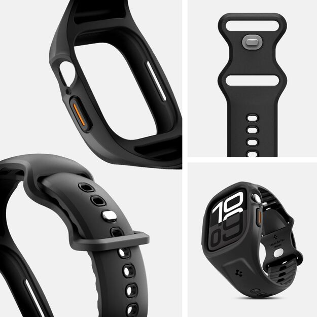 Spigen Liquid Air Pro Strap for Apple Watch 46mm - Matte Black 11